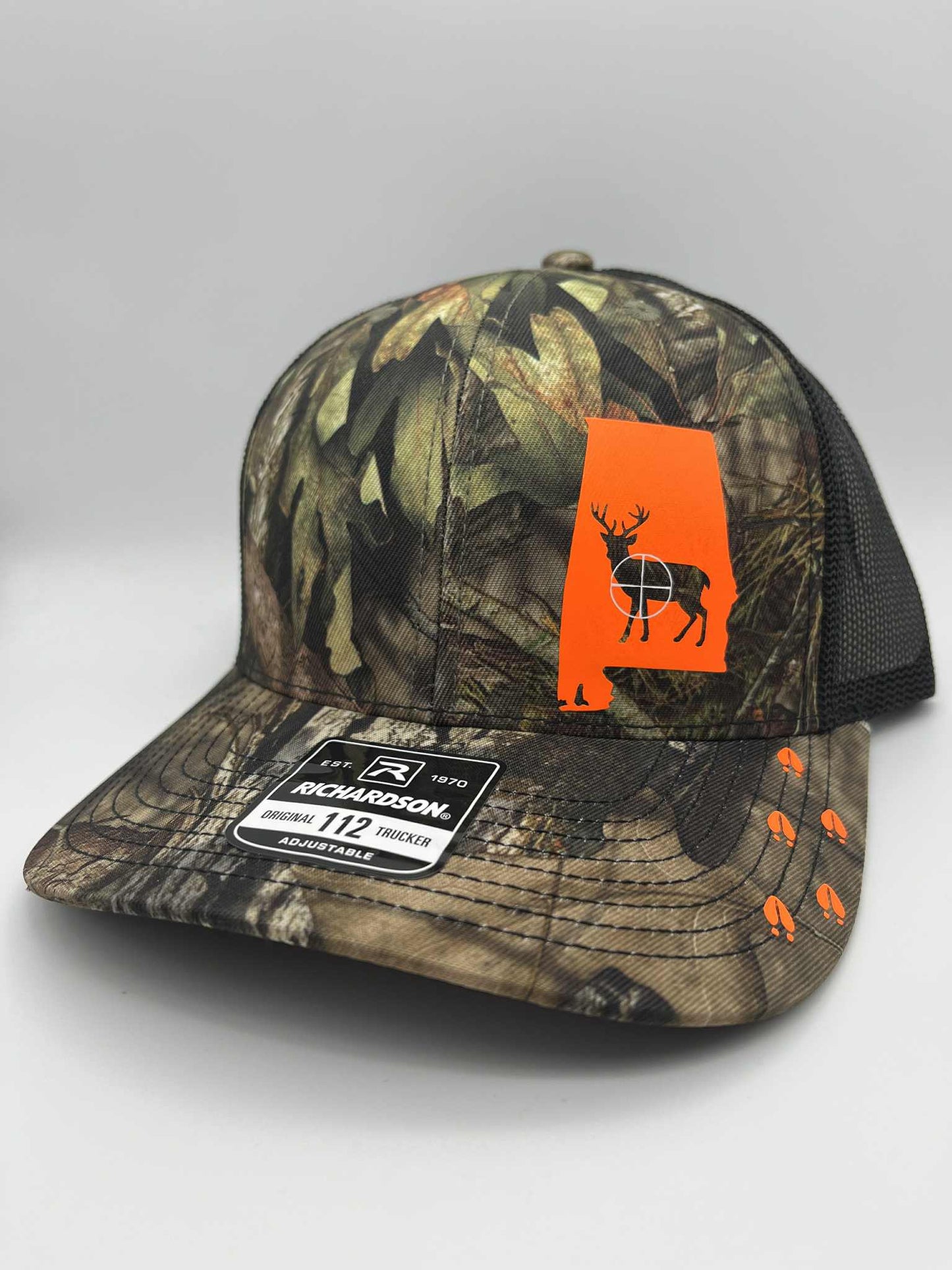 Any State Deer Hunting Firearm Snap Back Adjustable Hat in Multiple Hat Color Options