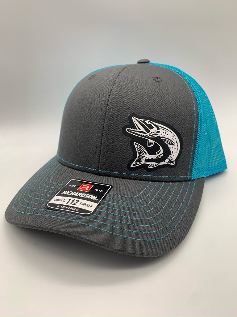 Northern Pike Fishing SnapBack Adjustable Hat in Multiple Color Options
