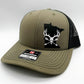 Any State Deer Skull and Arrows Snap Back Hat | Bow Hunting | Deer | Buck |