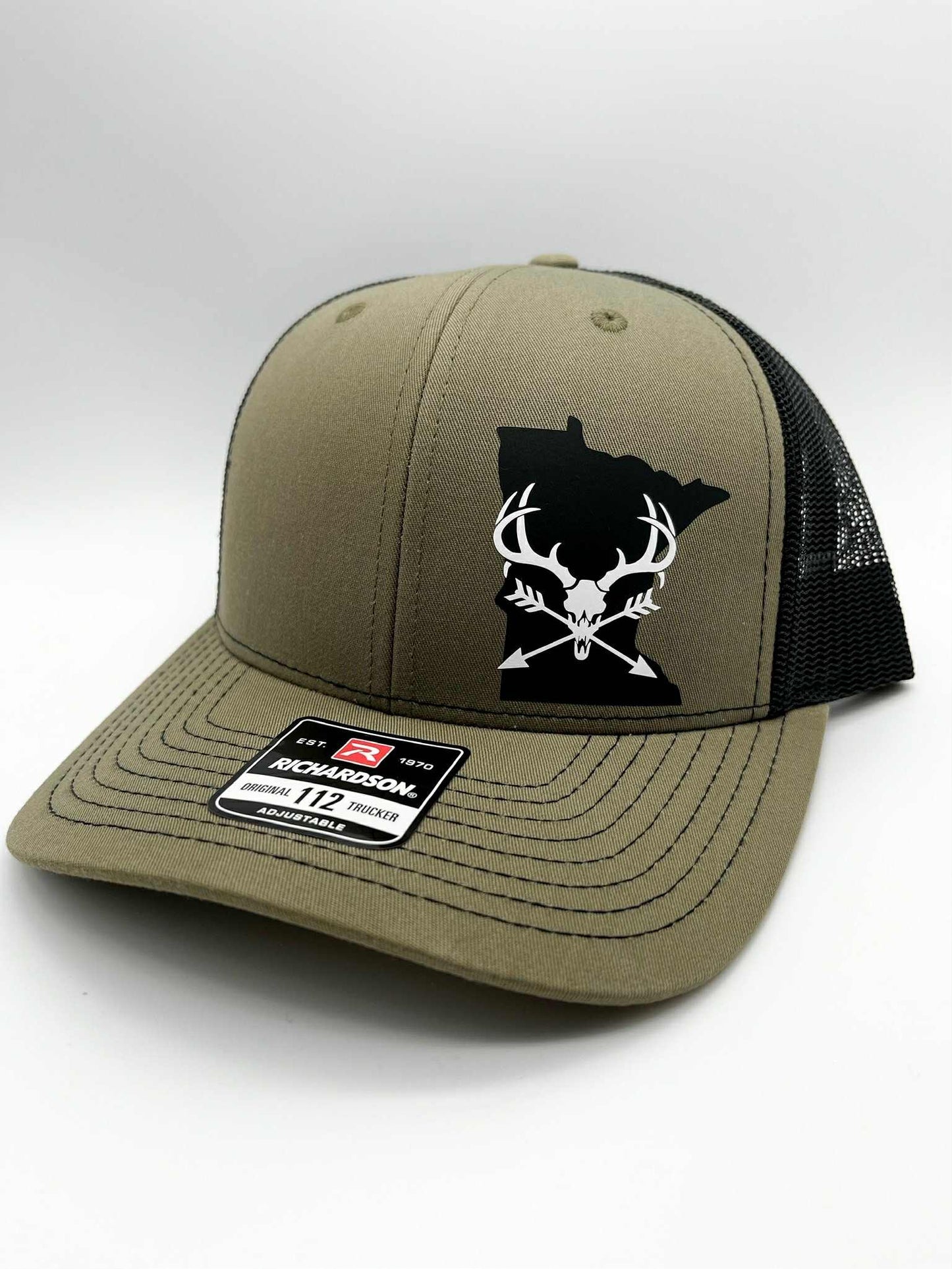 Any State Deer Skull and Arrows Snap Back Hat | Bow Hunting | Deer | Buck |