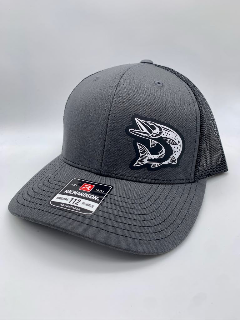 Northern Pike Fishing SnapBack Adjustable Hat in Multiple Color Options