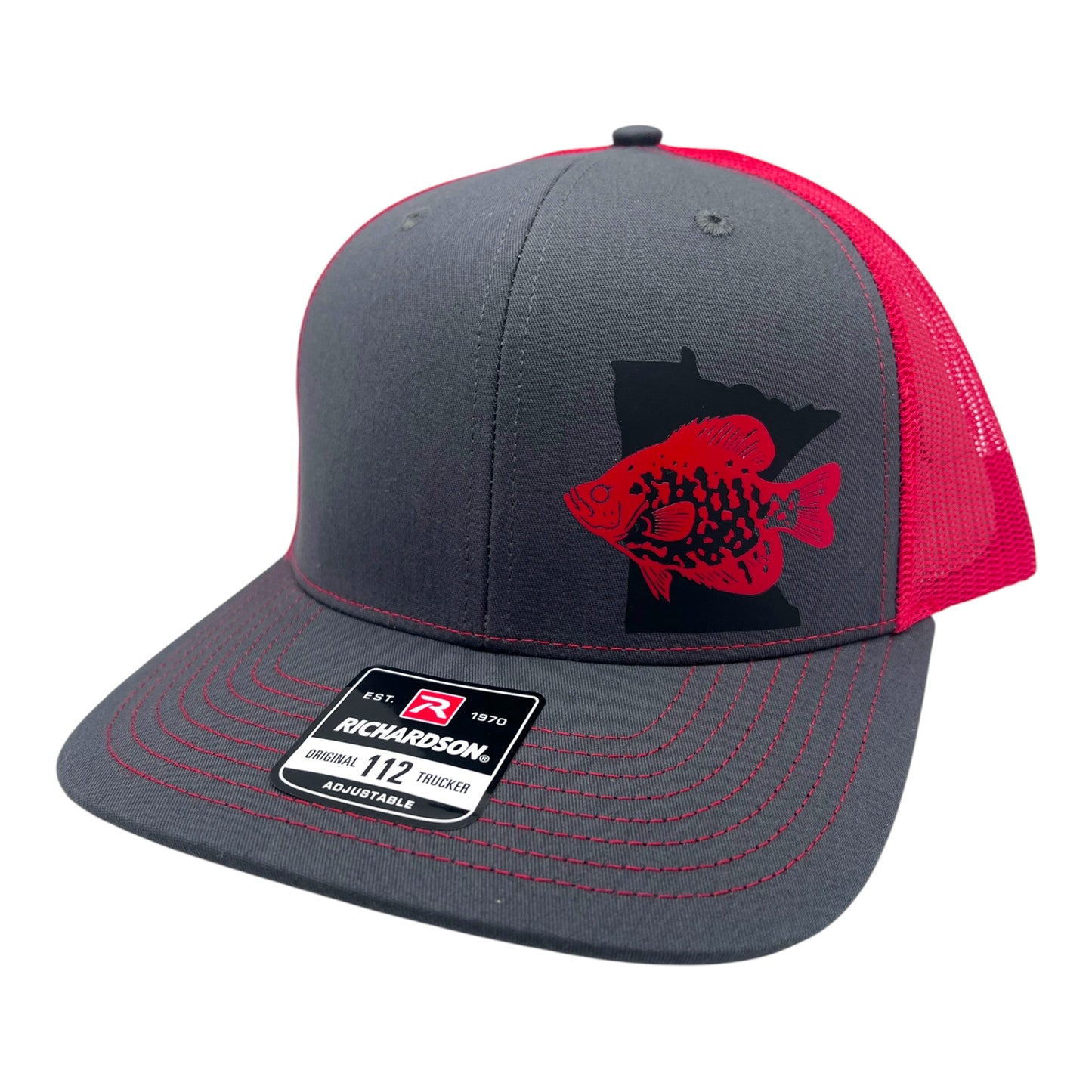 Crappie Fishing Hat – Custom Snapback Trucker Hat (Richardson 112 / Flexfit 110, Multiple Colors)