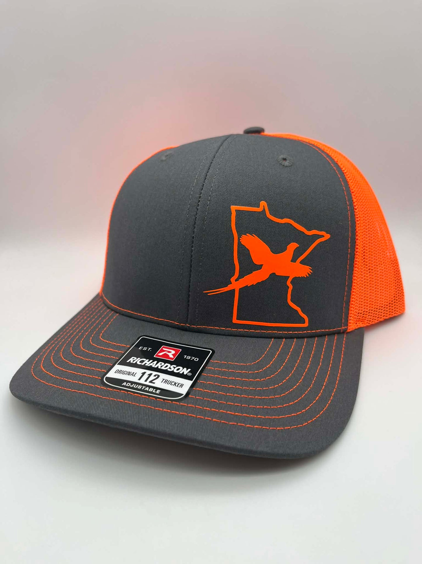 Any State PHEASANT Snapback Trucker Hat | Multiple Hat Color Options | Mesh Back | Adjustable |