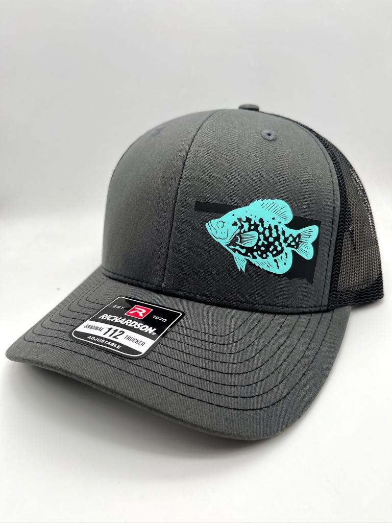 Crappie Fishing Hat – Custom Snapback Trucker Hat (Richardson 112 / Flexfit 110, Multiple Colors)