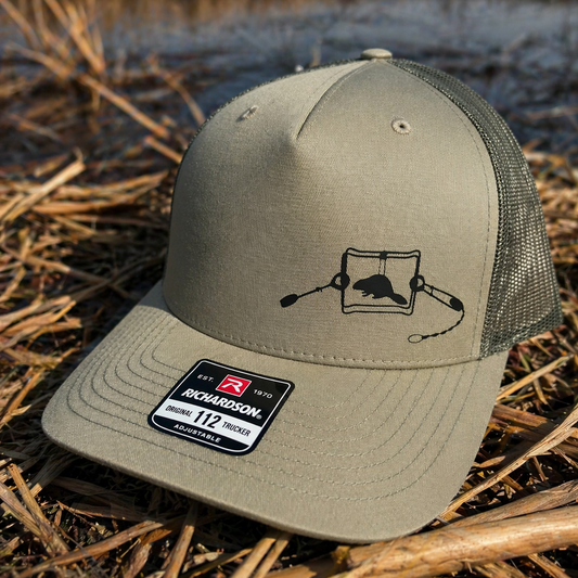 Custom Animal Conibear Trapping Snapback Hat | Custom Animal Trapper Cap | Adjustable Trucker Hat