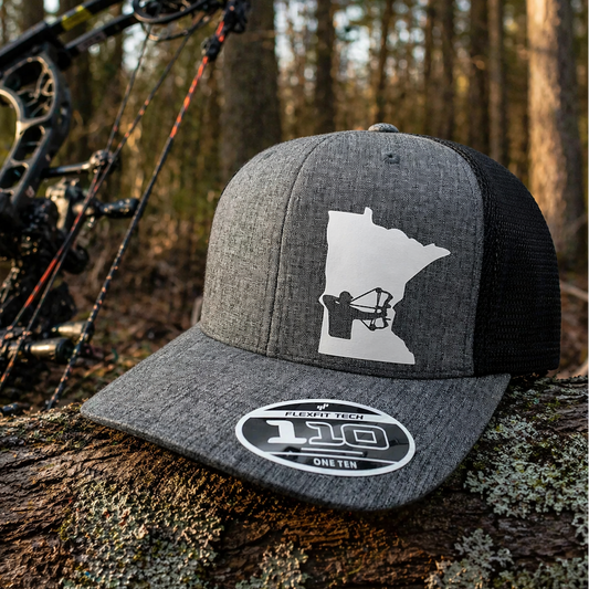 Custom State Archery Hat – Bowhunting Trucker Snapback | Choose Hat & Design Color