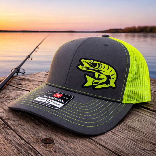 Custom Musky Fishing Snapback Hat-Choose Your State and Color