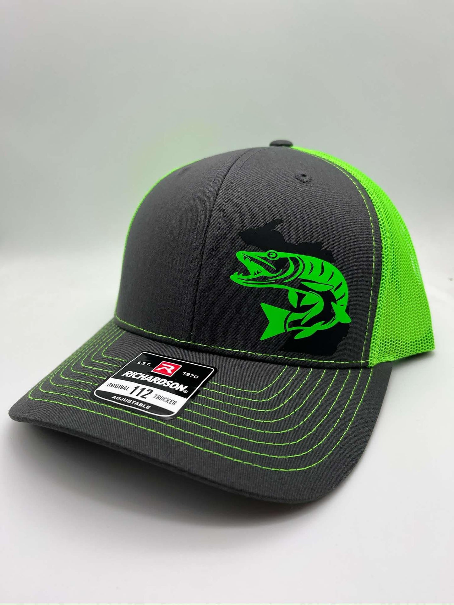 Custom Musky Fishing Snapback Hat-Choose Your State and Color