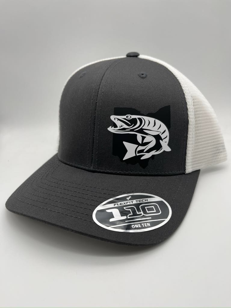 Custom Musky Fishing Snapback Hat-Choose Your State and Color