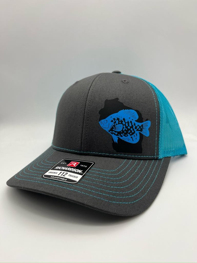 Crappie Fishing Hat – Custom Snapback Trucker Hat (Richardson 112 / Flexfit 110, Multiple Colors)