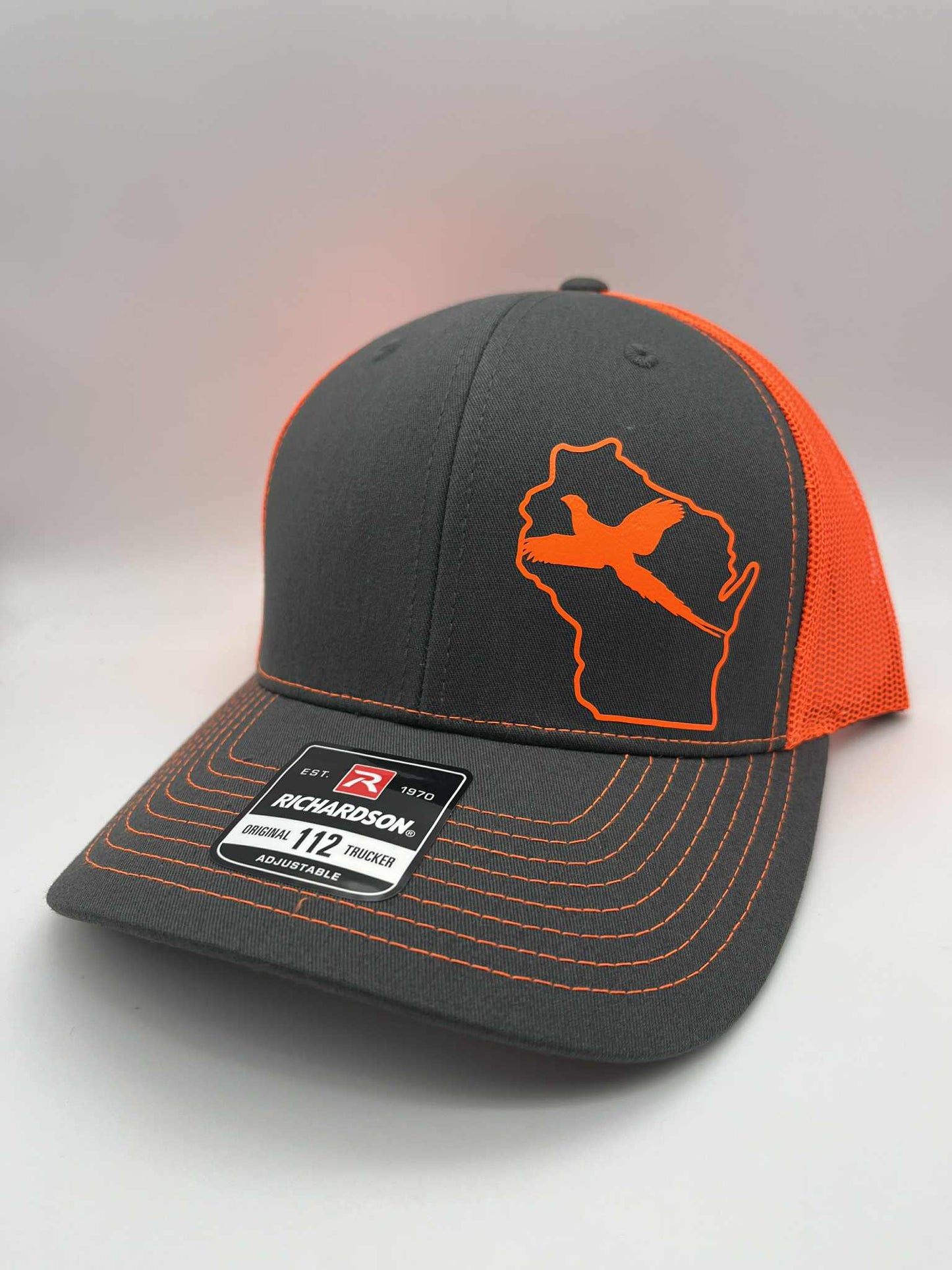 Any State PHEASANT Snapback Trucker Hat | Multiple Hat Color Options | Mesh Back | Adjustable |