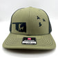 Any State QUAIL Hunter with Dog Snap Back Adjustable Hat in Multiple Hat Color Options