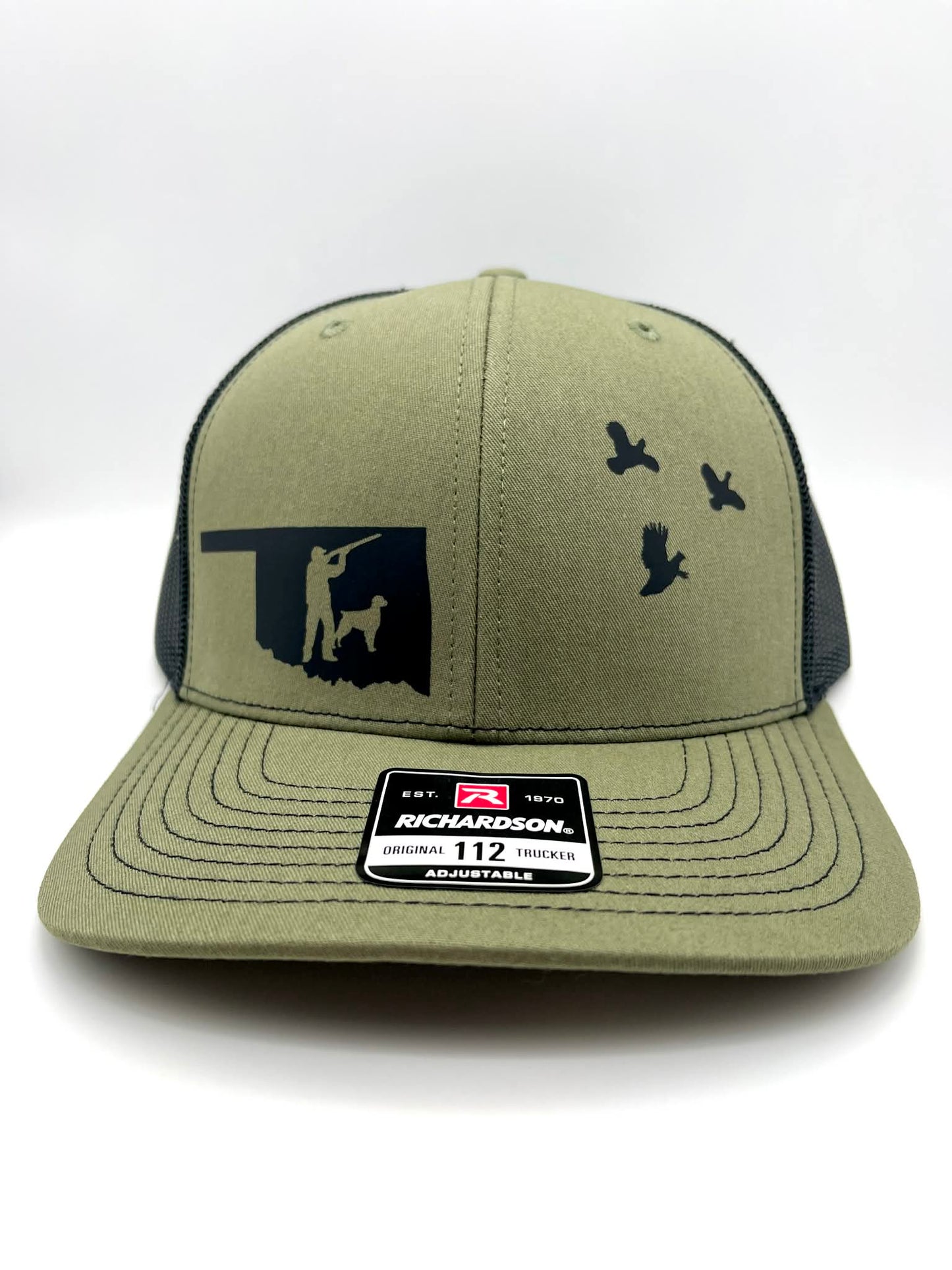 Any State QUAIL Hunter with Dog Snap Back Adjustable Hat in Multiple Hat Color Options