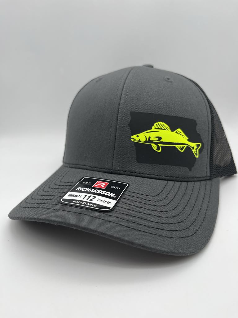 Walleye Fishing Snap Back Adjustable Hat with Multiple Hat Options