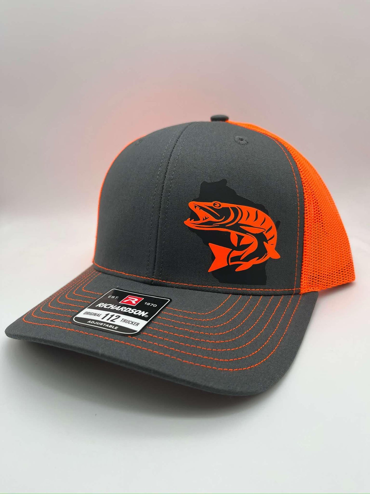 Custom Musky Fishing Snapback Hat-Choose Your State and Color