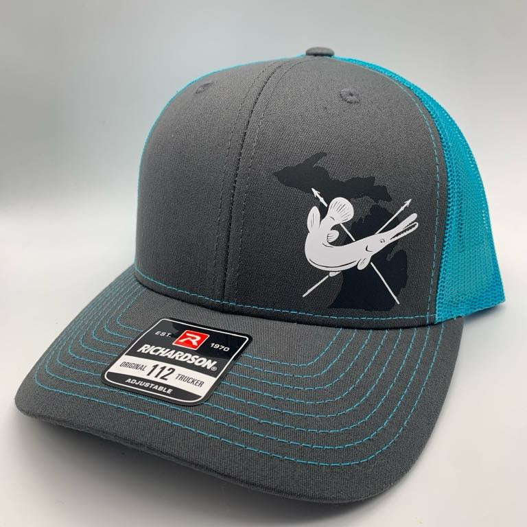 Bowfishing GAR Fish Hat - Custom State Trucker Hat (Snapback)