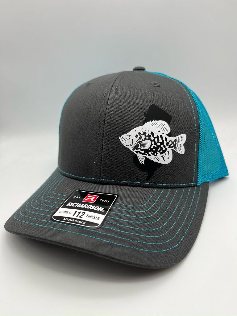 Crappie Fishing Hat – Custom Snapback Trucker Hat (Richardson 112 / Flexfit 110, Multiple Colors)