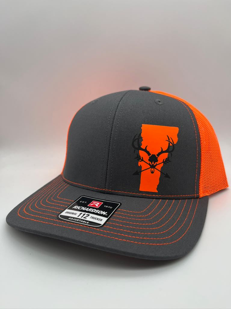 Any State Deer Skull and Arrows Snap Back Hat | Bow Hunting | Deer | Buck |