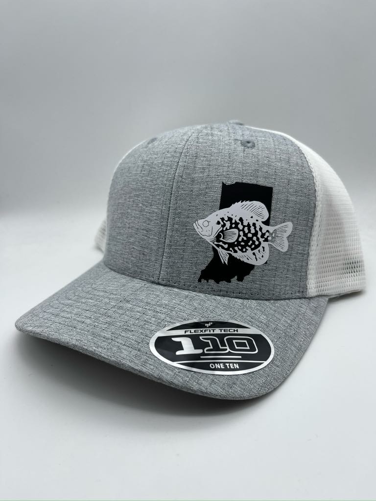 Crappie Fishing Hat – Custom Snapback Trucker Hat (Richardson 112 / Flexfit 110, Multiple Colors)