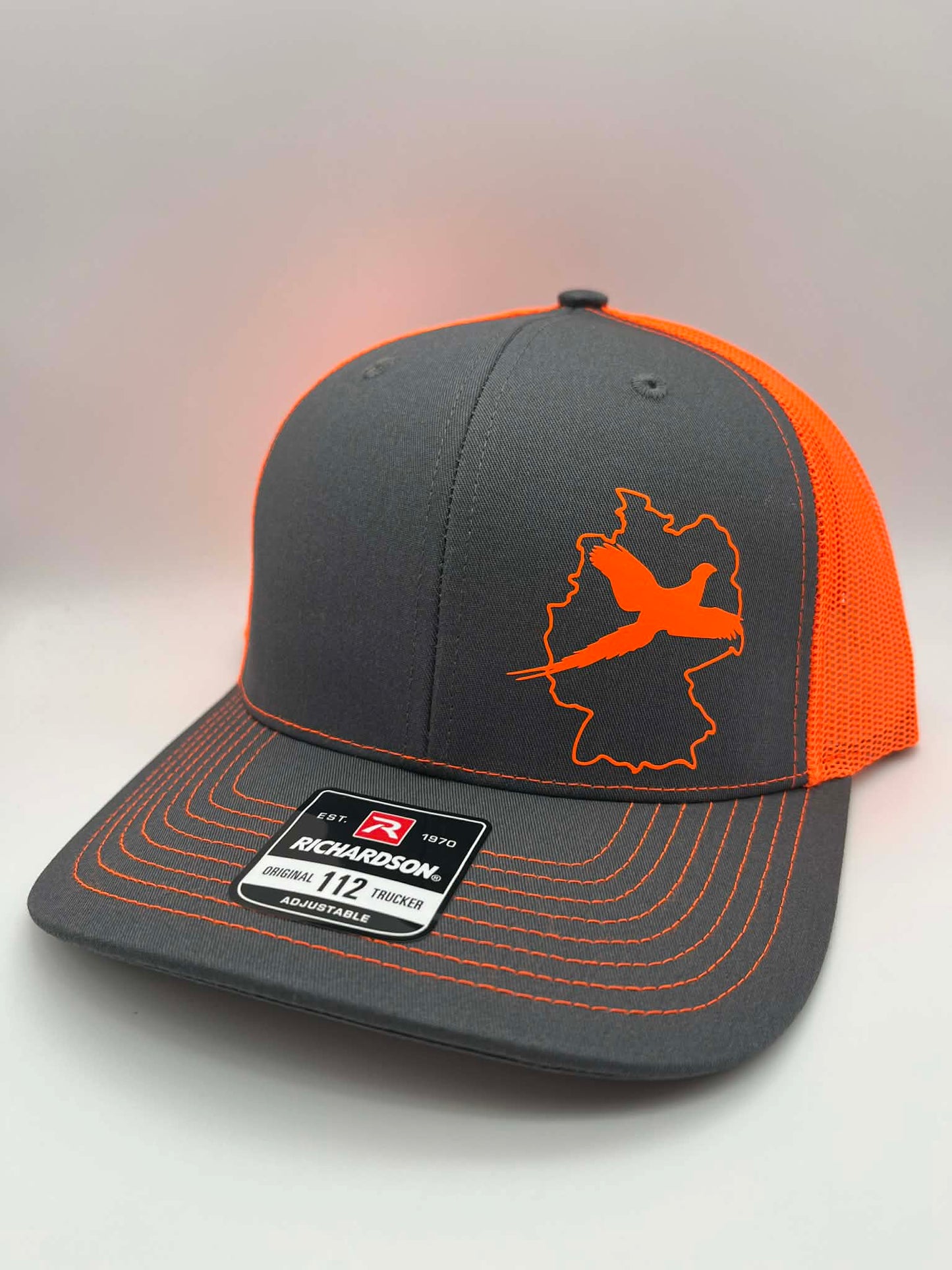 Any State PHEASANT Snapback Trucker Hat | Multiple Hat Color Options | Mesh Back | Adjustable |