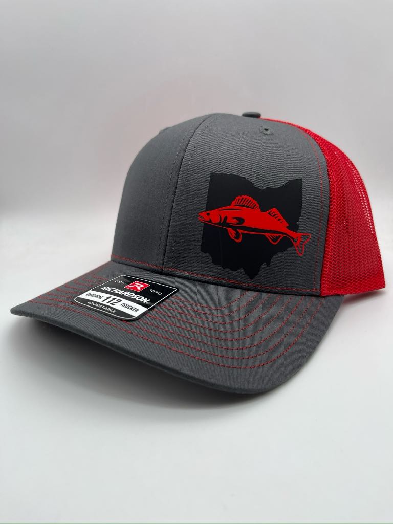 Walleye Fishing Snap Back Adjustable Hat with Multiple Hat Options