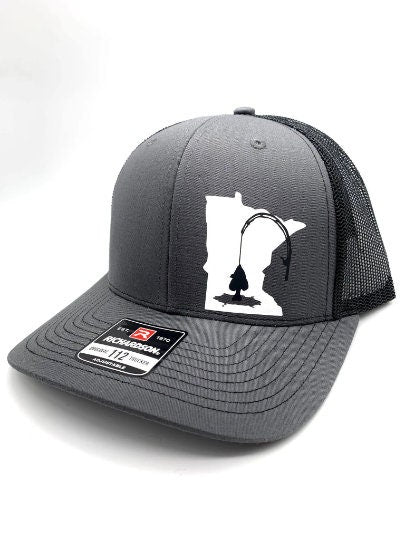 ANY STATE Ice Fishing Snapback Adjustable Hat in Multiple Color Options | Crappie | Walleye