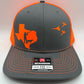 Any State Pheasant Hunter with Dog Charcoal/Neon Orange or Charcoal/Neon Pink Snap Back Hat or Charcoal/Neon Yellow or Full Blaze Orange