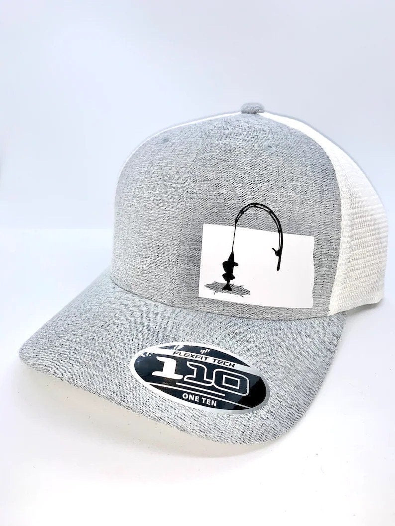 ANY STATE Ice Fishing Snapback Adjustable Hat in Multiple Color Options | Crappie | Walleye