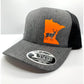 Any State Deer Hunting Firearm Snap Back Adjustable Hat Blaze Orange in Multiple Hat Color Options