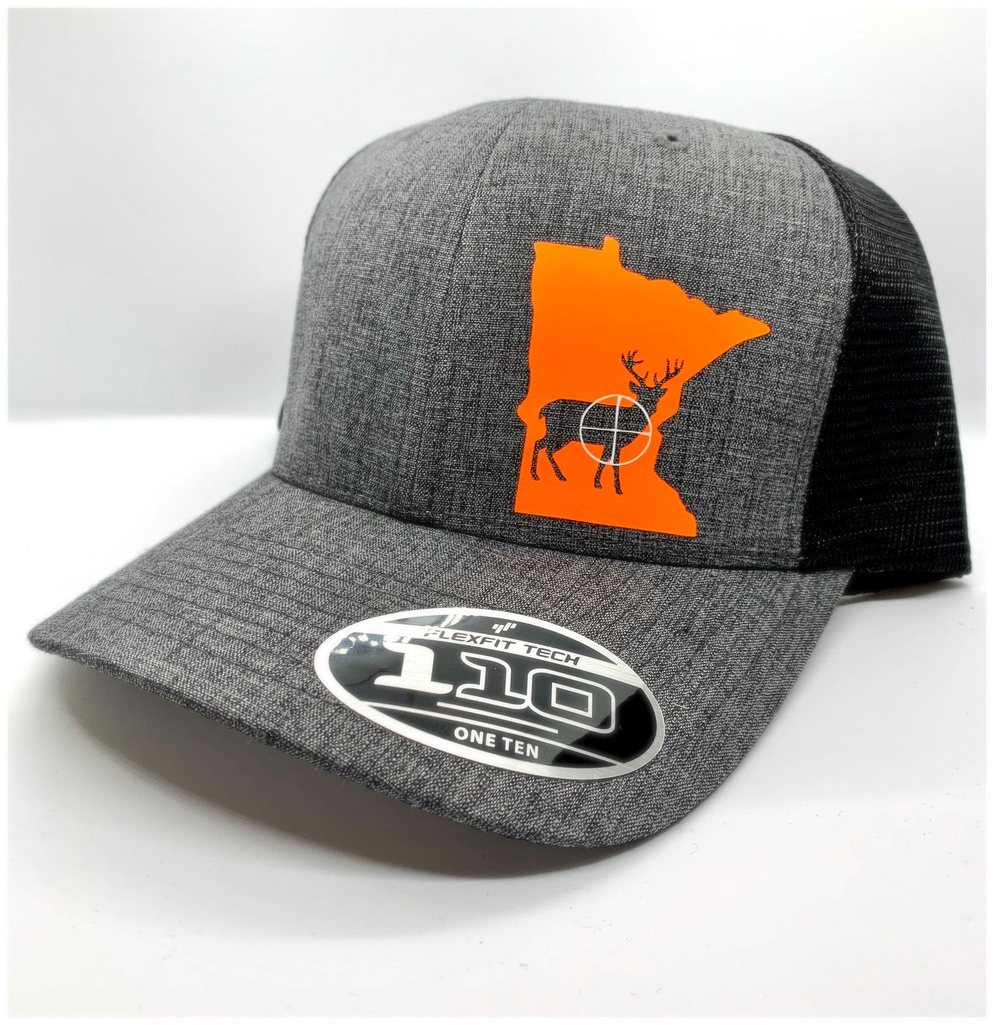 Any State Deer Hunting Firearm Snap Back Adjustable Hat Blaze Orange in Multiple Hat Color Options