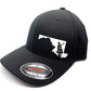 Any State Coyote Hunter Black Flexfit Fitted Hat