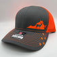 Any State Deer Hunting Firearm Snap Back Adjustable Hat Blaze Orange in Multiple Hat Color Options