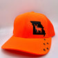 Any State Deer Hunting Firearm Snap Back Adjustable Hat Blaze Orange in Multiple Hat Color Options