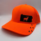 Any State Deer Hunting Firearm Snap Back Adjustable Hat Blaze Orange in Multiple Hat Color Options