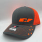 Any State Deer Hunting Firearm Snap Back Adjustable Hat Blaze Orange in Multiple Hat Color Options