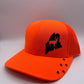 Any State Deer Hunting Firearm Snap Back Adjustable Hat Blaze Orange in Multiple Hat Color Options