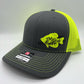 Crappie Fishing SnapBack Adjustable Hat with multiple hat color options