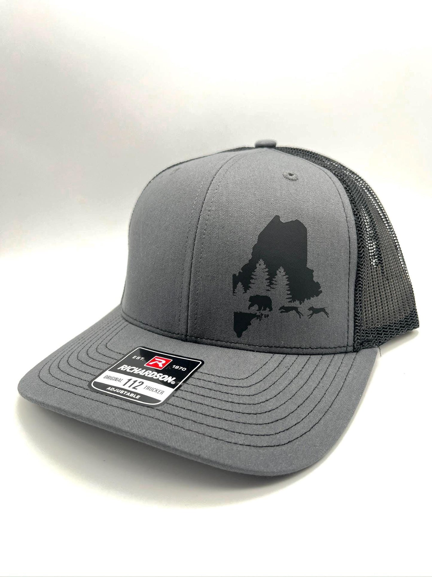 Any State Bear Hunting and Hounds Flexfit 110 Snap Back Adjustable Hat in various colors