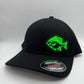Bluegill Fishing Black Flexfit Fitted Hat in Multiple sizes | Sunfish | Panfish