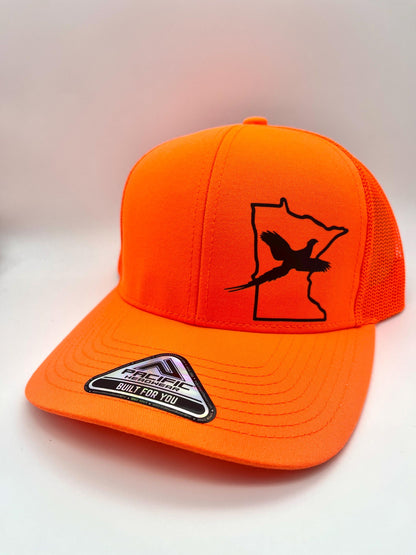 Any State PHEASANT Snapback Trucker Hat | Multiple Hat Color Options | Mesh Back | Adjustable |