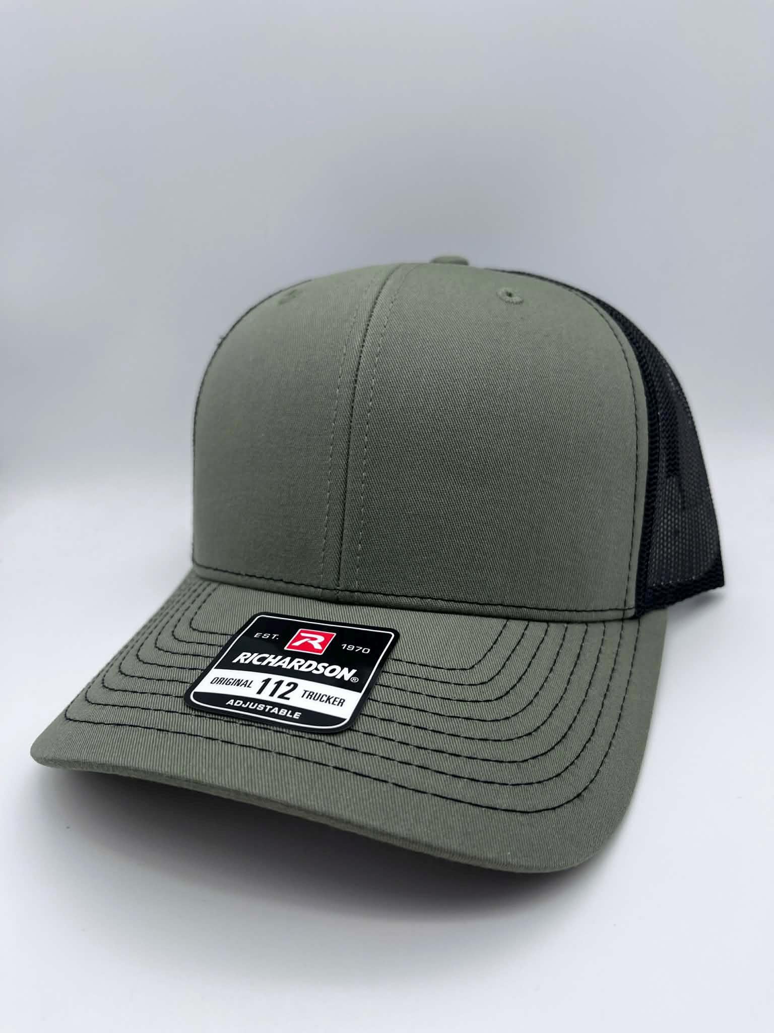 Buck Deer Hunting Hat with Engraved Patch | Richardson 112 & Flexfit 110 Snapback Hat | Deer Hunter Gift | Whitetail Trucker Hat
