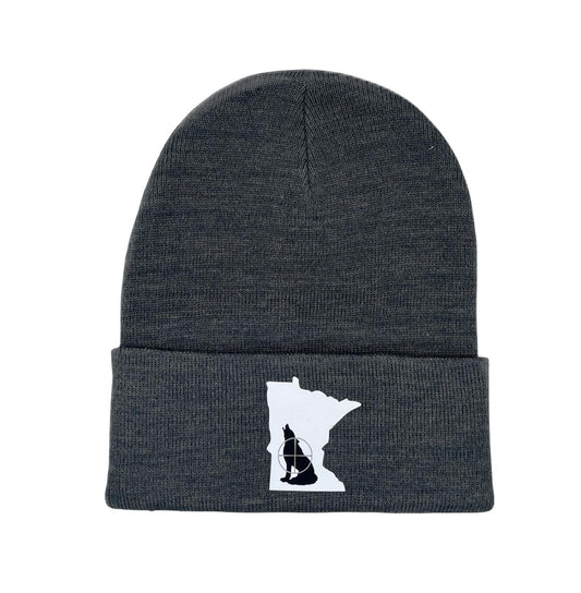 Any State Coyote Hunting Winter Knit Cuffed Dark Gray Hat | Beanie |