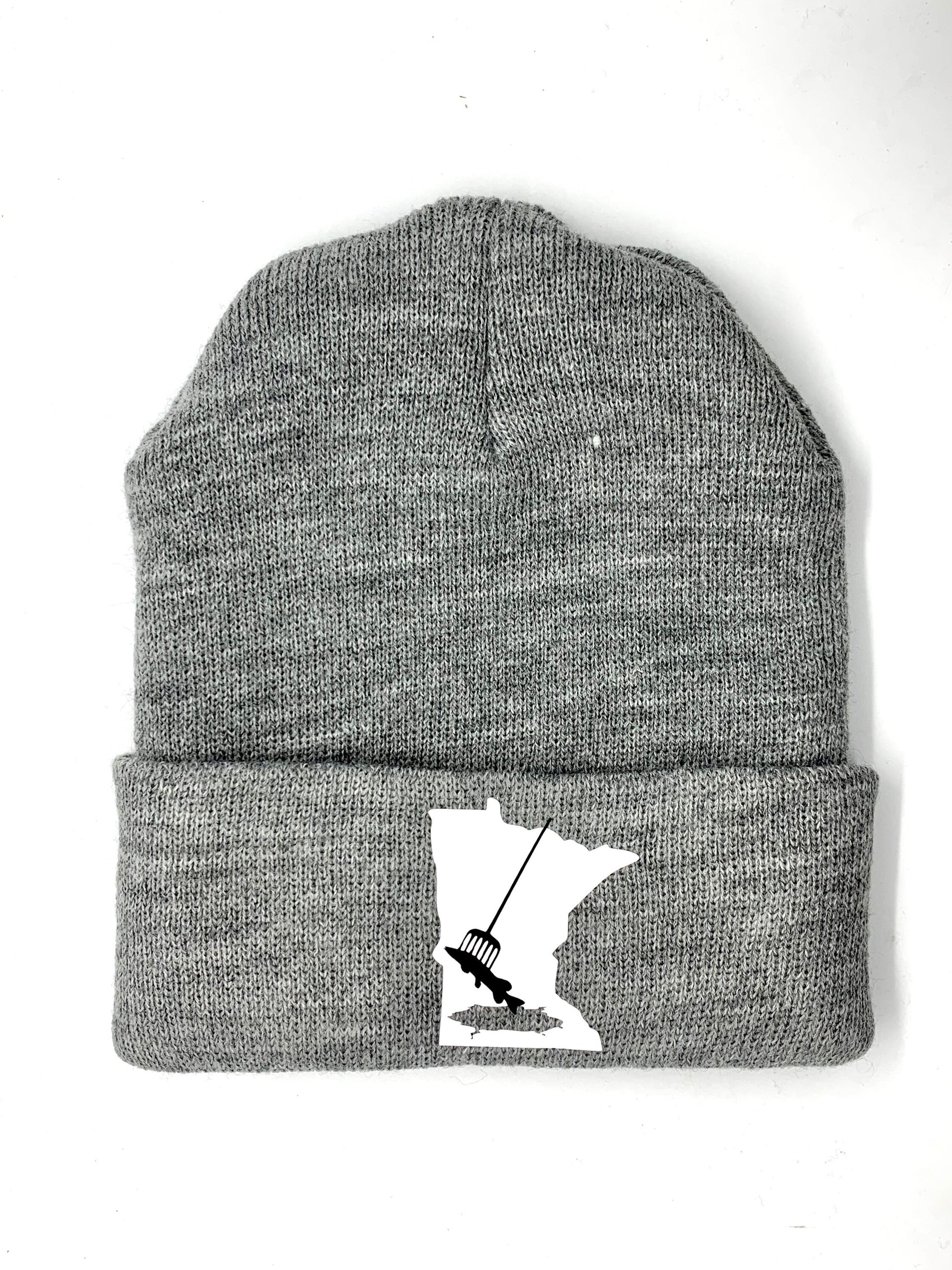 Any State Ice Spear Fishing Winter Knit Hat