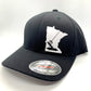 Any State ICE Spear Fishing Black Flexfit Fitted Hat in Multiple Sizes