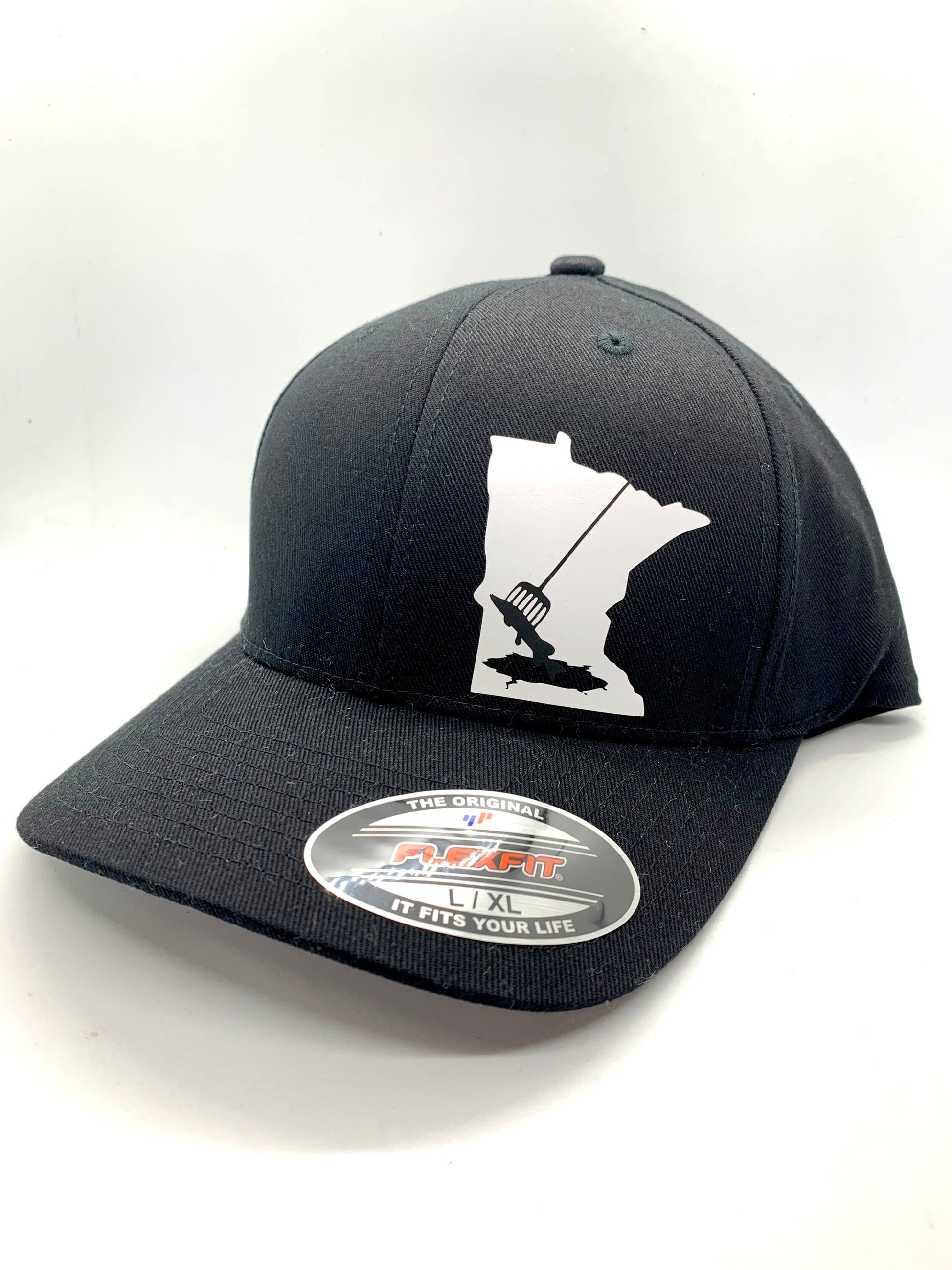 Any State ICE Spear Fishing Black Flexfit Fitted Hat in Multiple Sizes –  NorthernManCraft