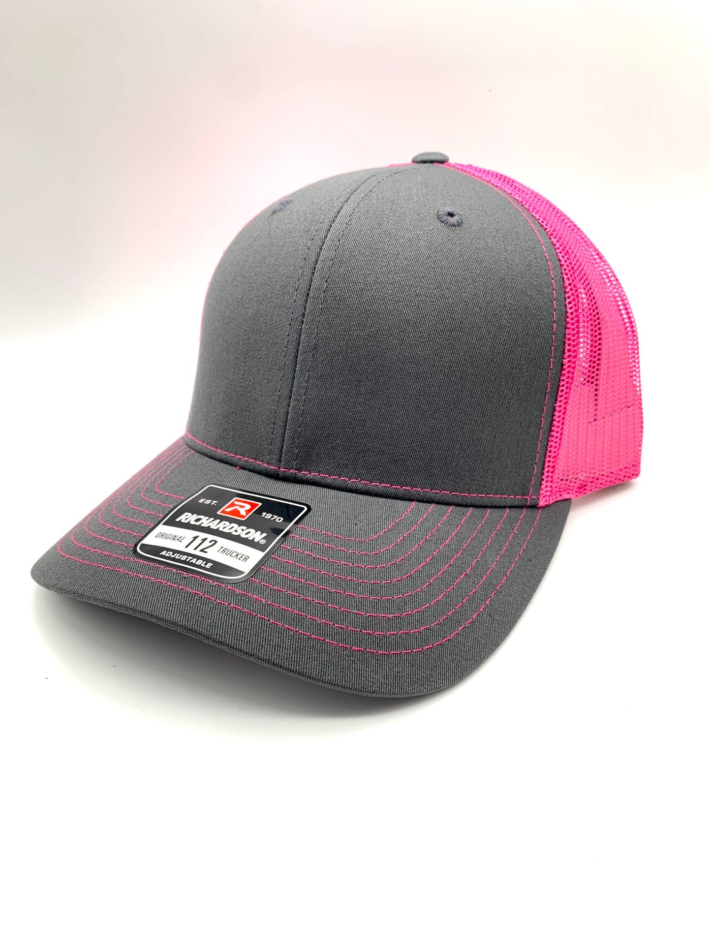 Any State ICE FISHING Tip Up Charcoal and Neon (multiple colors) Adjustable Hat | Walleye | Northern Pike |