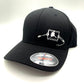 Any State Conibear Trapping Black Flexfit Fitted Hat