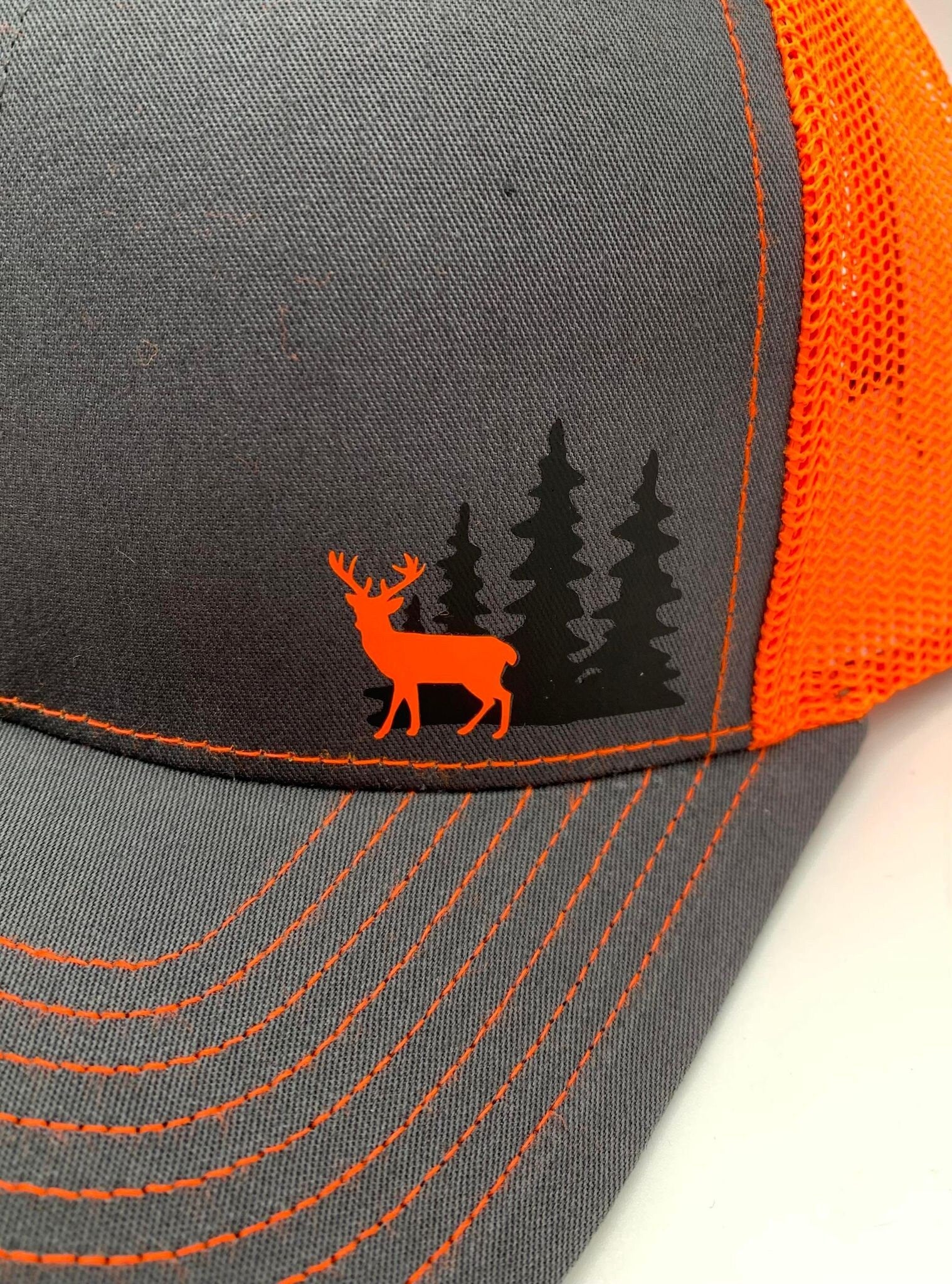 Deer In Woods Snap Back Adjustable Hat with Multiple Hat Options