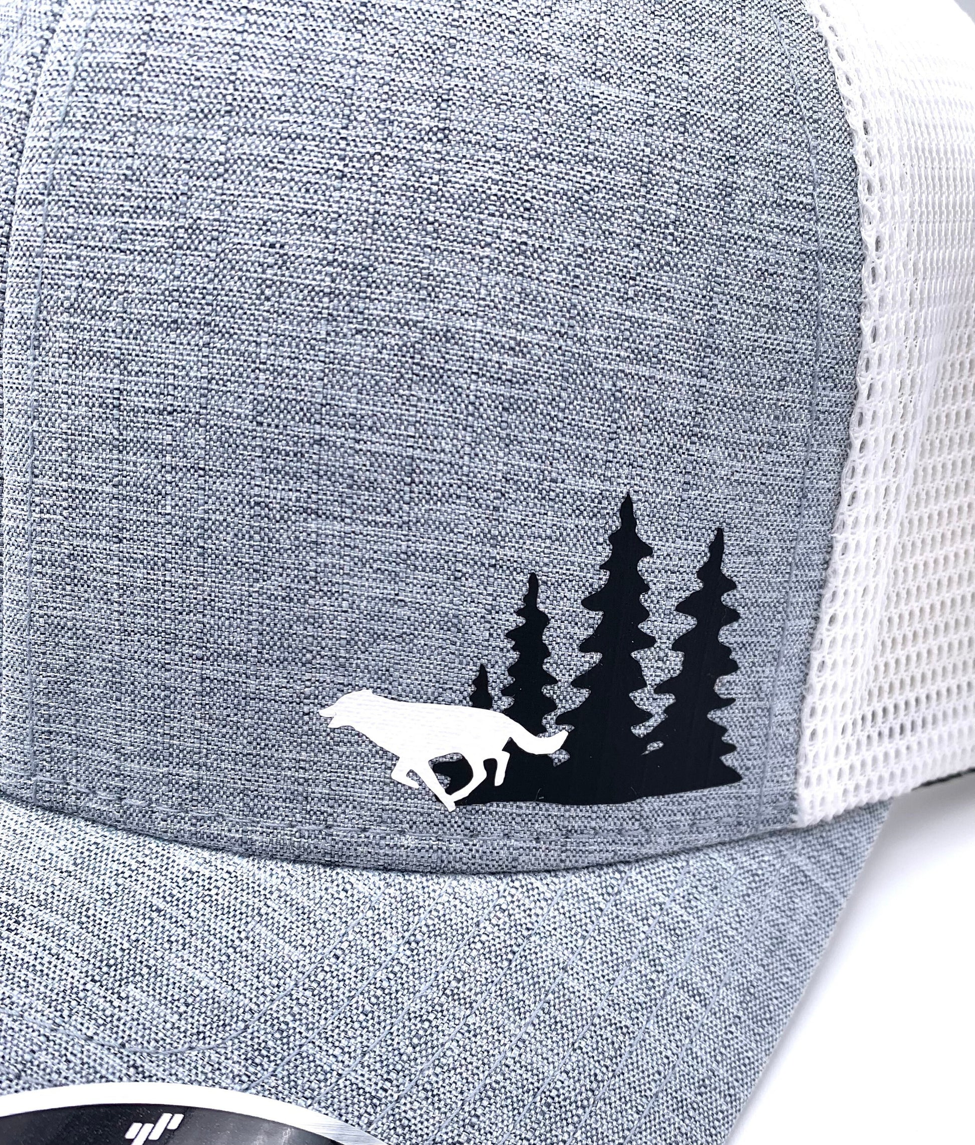 Coyote In Woods Snap Back Adjustable Hat with Multiple Hat Options