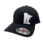 ANY STATE Summer Fishing Black Flexfit Fitted Hat in Multiple Sizes